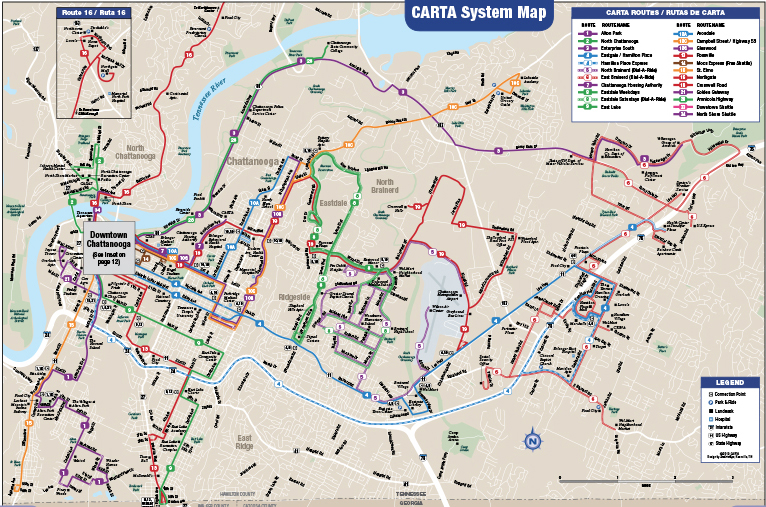 CARTA system map