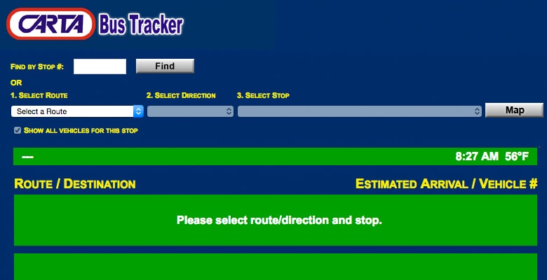 Bus tracker ETA app