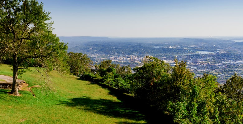 overlooking Chattanooga from the incline railway